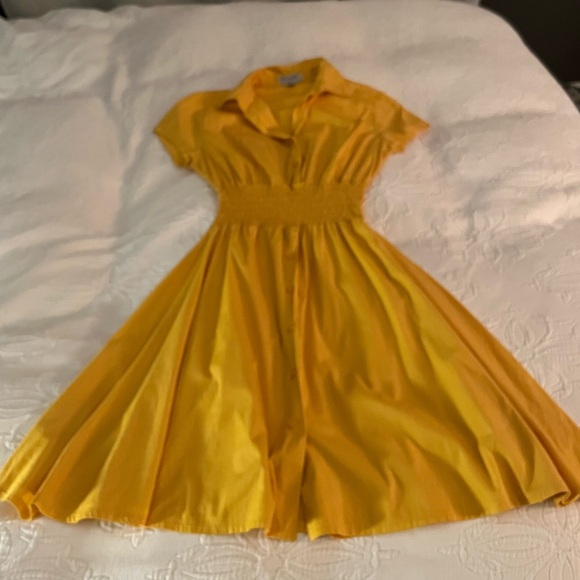 Jamie Nicole Dresses & Skirts - Retro Sunflower Yellow Midi Dress